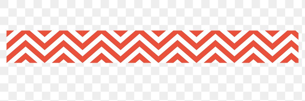 Brush stroke png red zigzag pattern