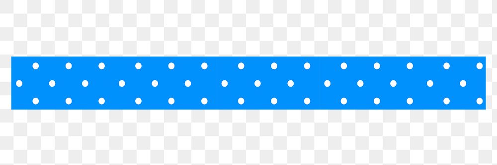 Blue brush stroke png polka dots pattern