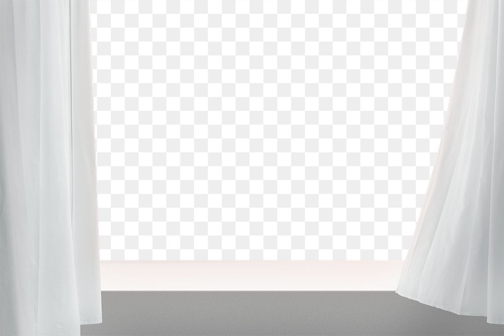 Aesthetic png product display with curtain
