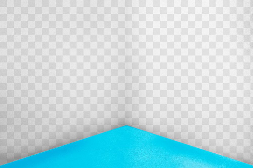 Blue corner png transparent wall