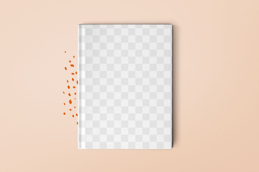 Hardcover book mockup png transparent, professional publishing