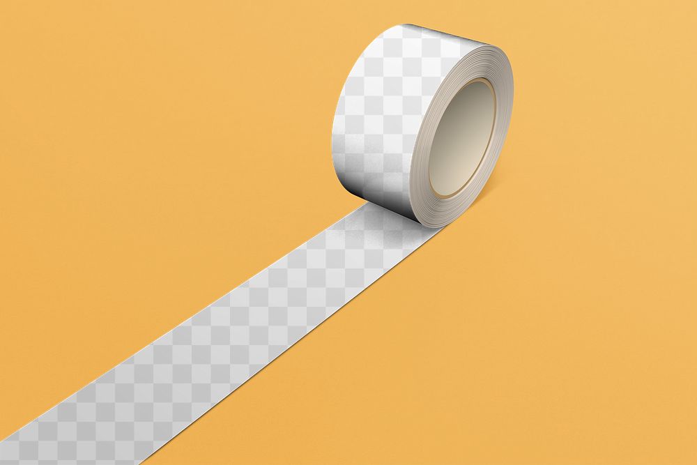 Duct tape png mockup, transparent design space