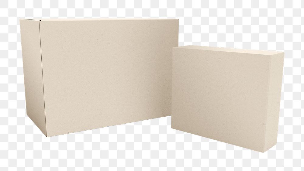 Paper box png, isolated product packaging