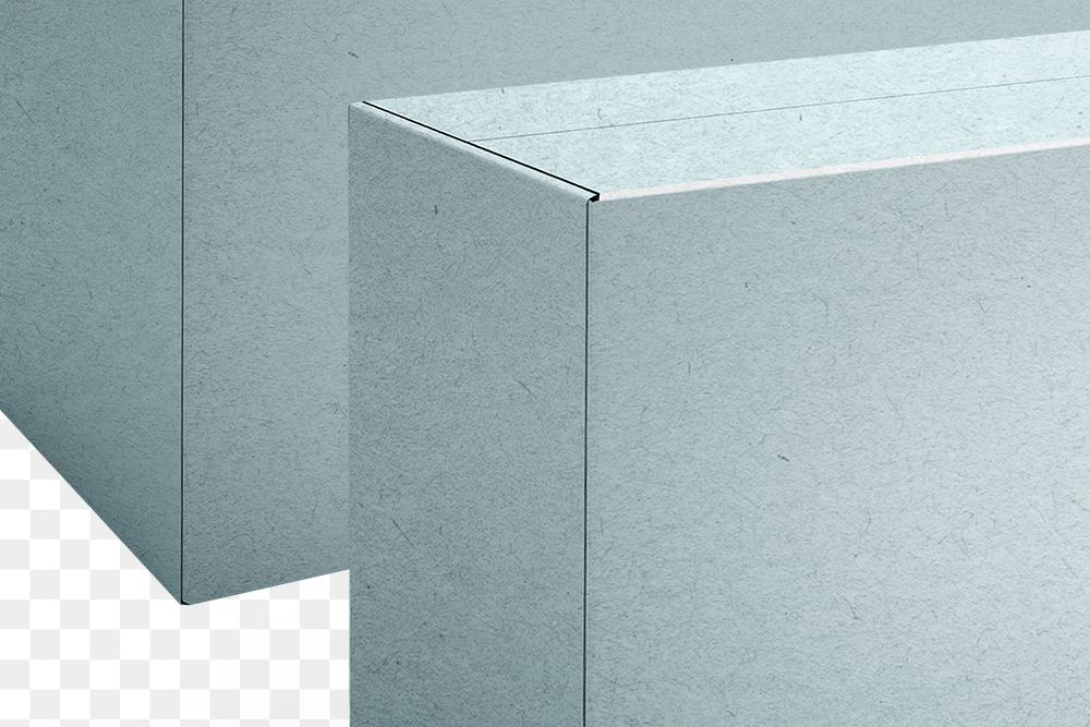 Paper box png, transparent background
