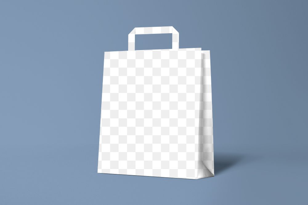 Shopping bag mockup png transparent, business branding