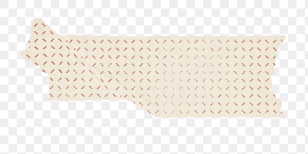 Geometric washi png tape clipart, pattern stationery on transparent background