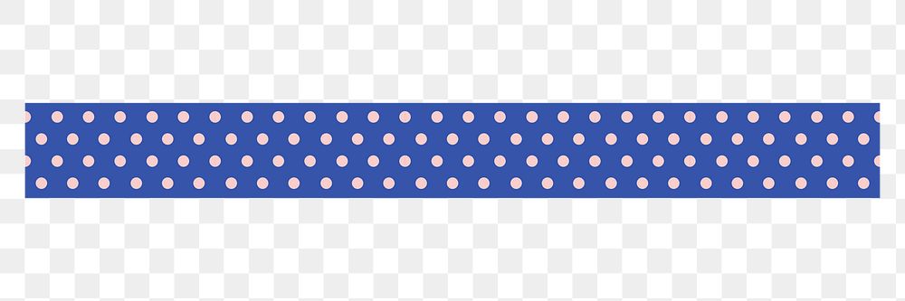 Color polka dot png border element, cute pattern design on transparent background