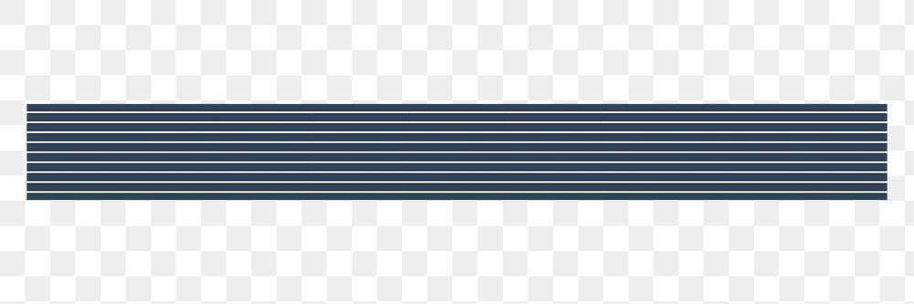Striped pattern png element, blue rectangle border on transparent background