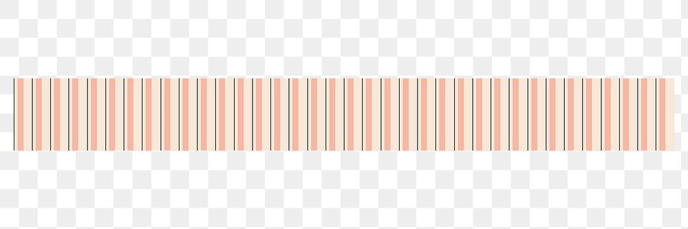 Line pattern png element, orange rectangle border on transparent background