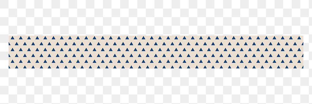 Abstract png border element, triangle pattern on transparent background
