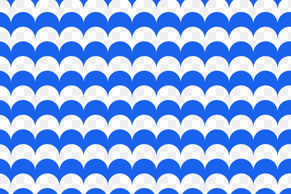 Wave png pattern, transparent background, blue abstract lines