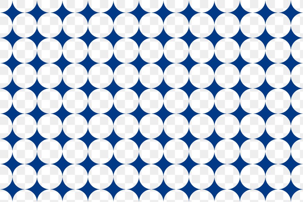Blue circle png pattern, transparent background, geometric design