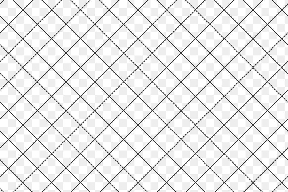 Crosshatch grid png pattern, transparent background, black design