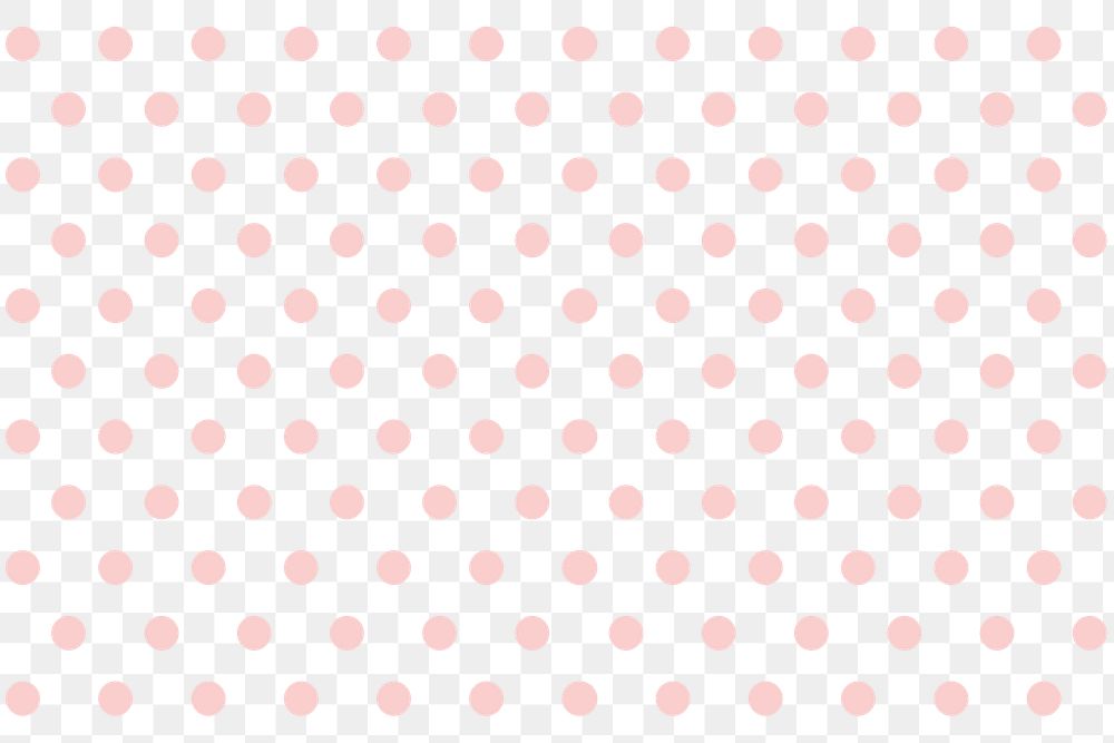 Pink polka dot png pattern, transparent background