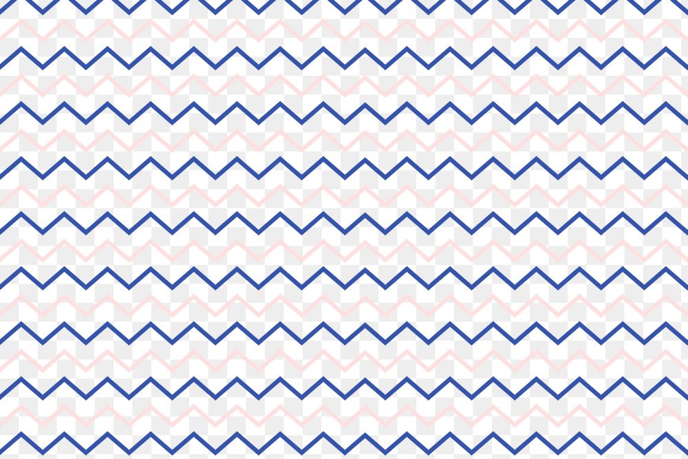 Chevron png pattern, transparent background, blue abstract design