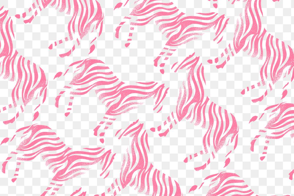 Zebra pattern png, transparent background, pink animal kidcore design