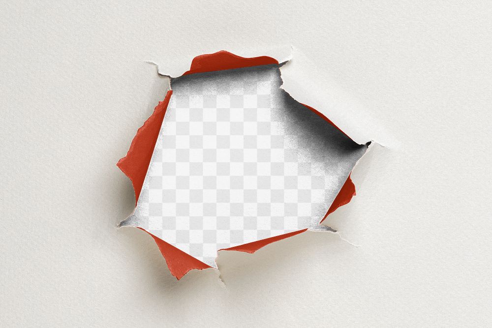 Paper hole texture png, transparent background 