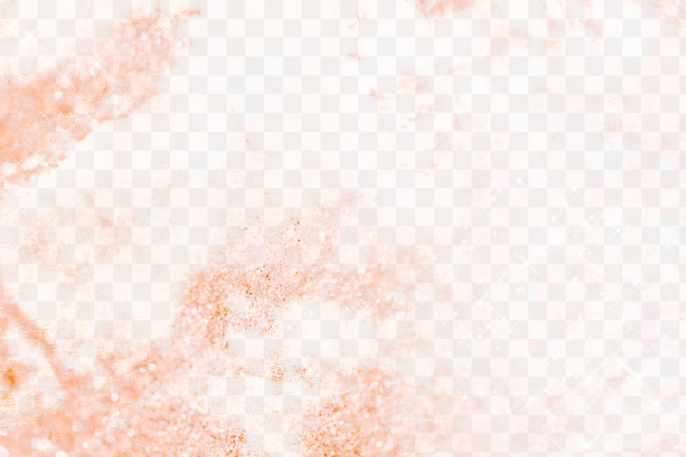 Aesthetic orange png glitter texture, transparent background