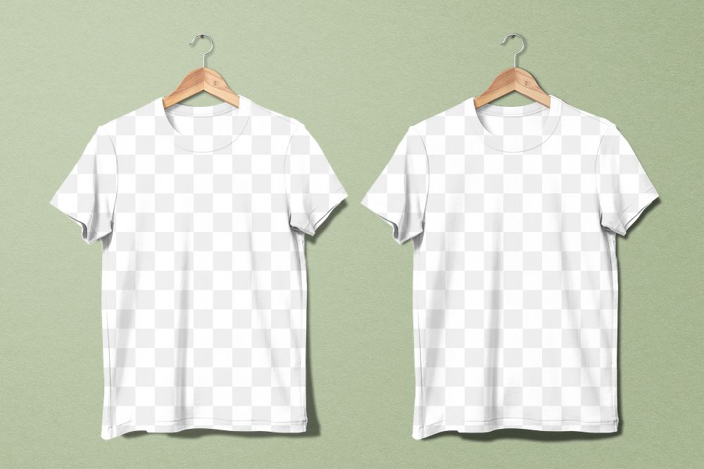 T-shirts png mockup, men&rsquo;s apparel transparent design