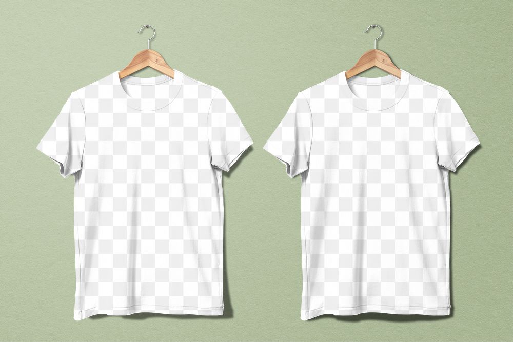 T-shirts png mockup, men’s apparel transparent design