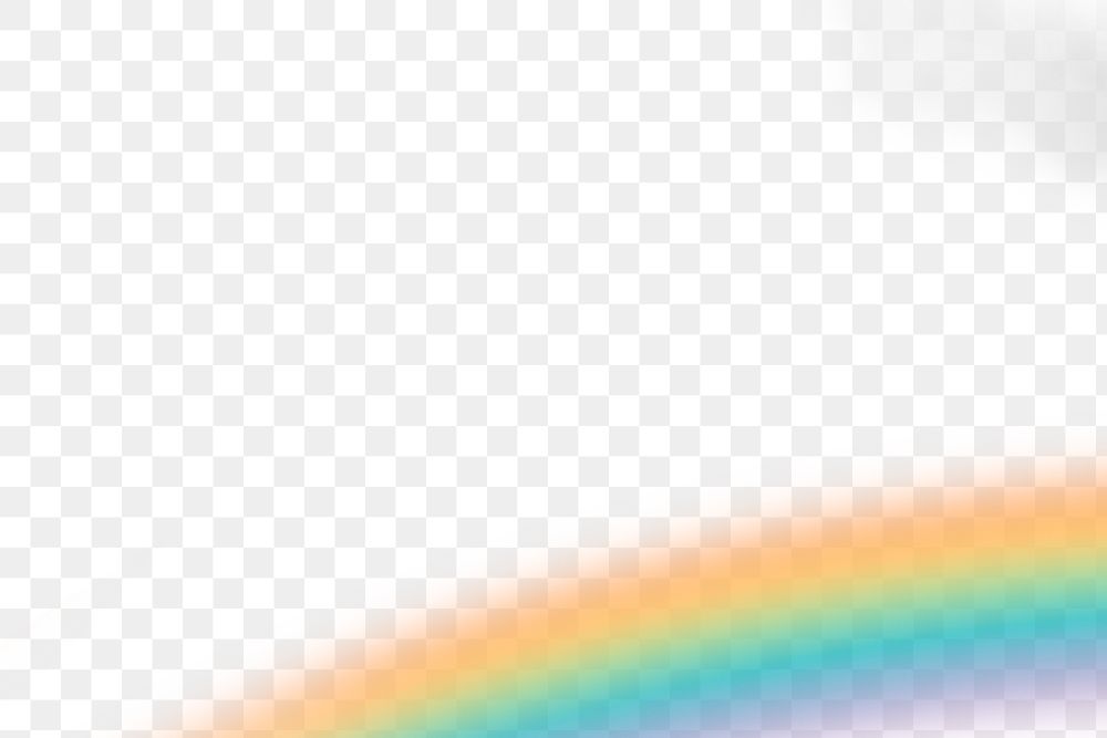 Rainbow png border overlay, sky transparent background