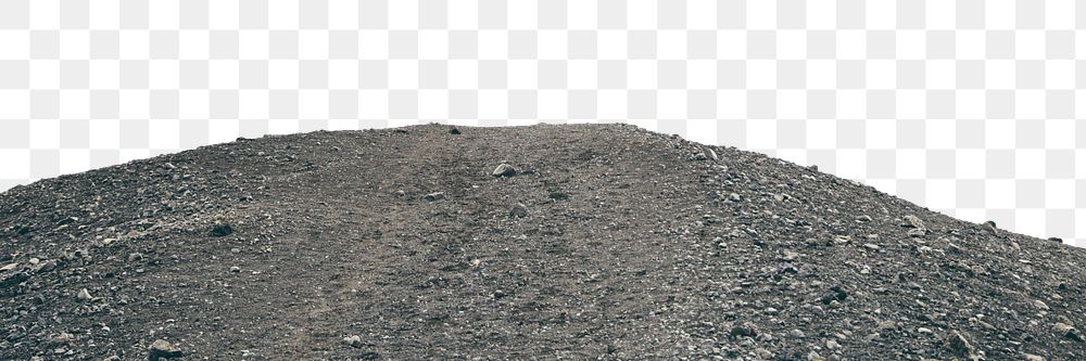 Gravel path png ripped paper border, transparent background