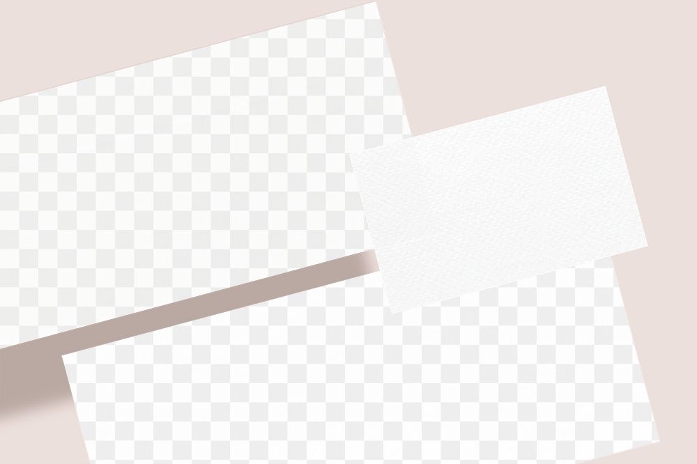 Paper flat lay mockup png, transparent design 