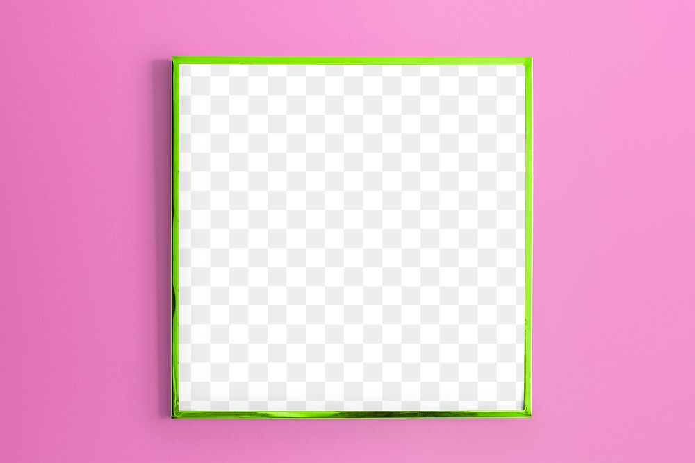 Picture frame mockup on a pink background 