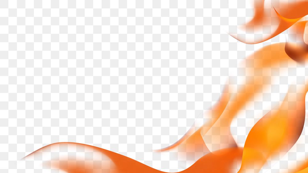 Orange fluid textured design element