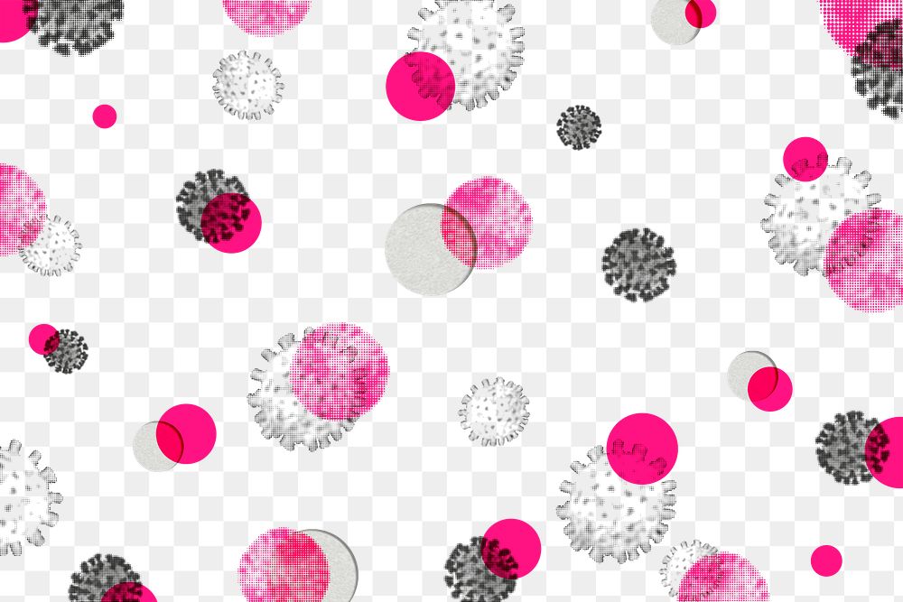 Colorful infectious coronavirus outbreak 