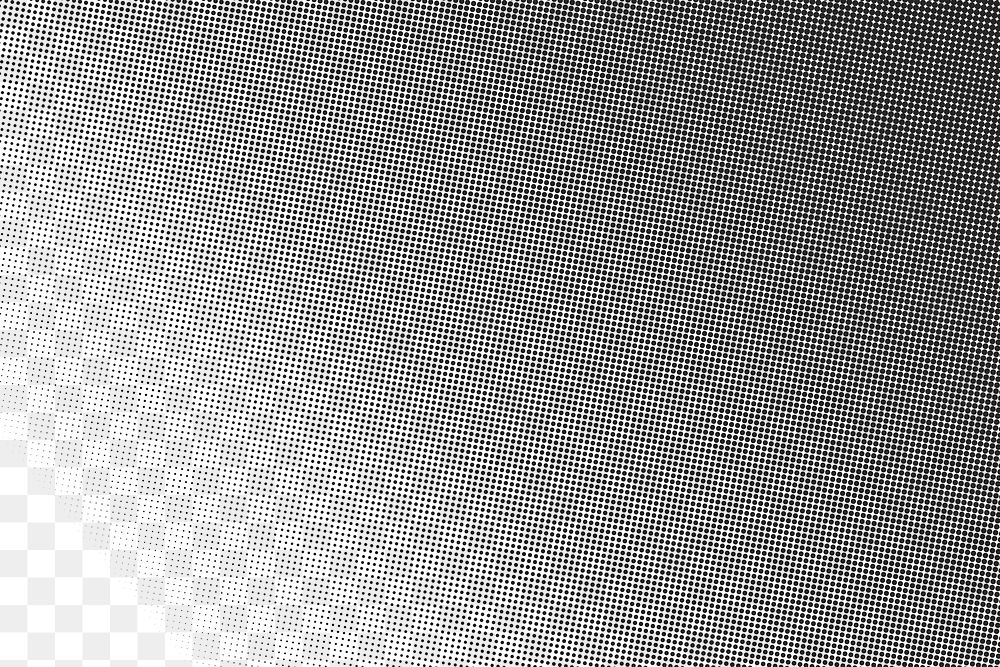 Black dot pattern on a white background transparent png