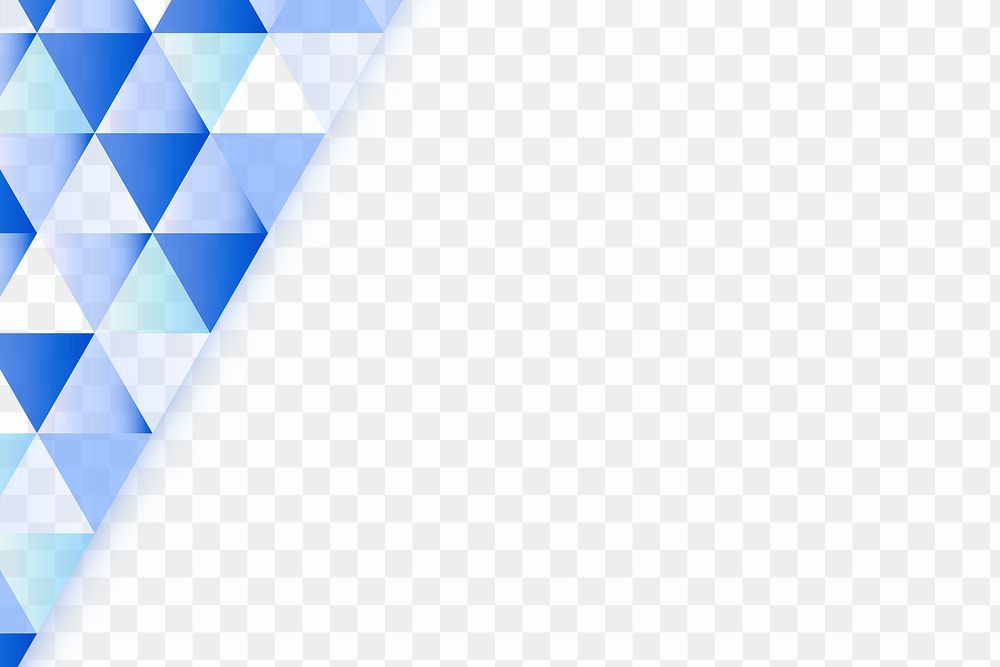 Blue geometric patterned design element