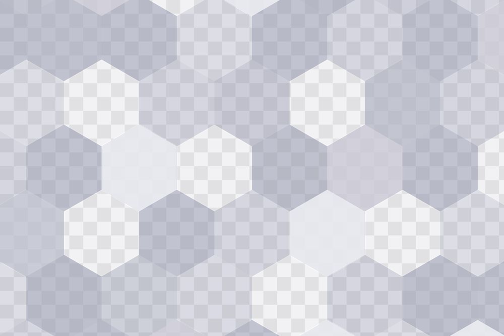 Gradient hexagon patterned gray background layer