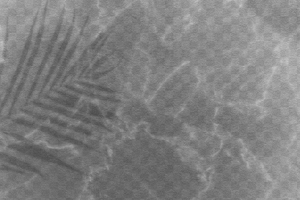 Gray palm leaf shadow background design element