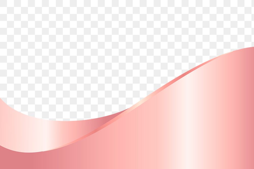 Pink curved border design element