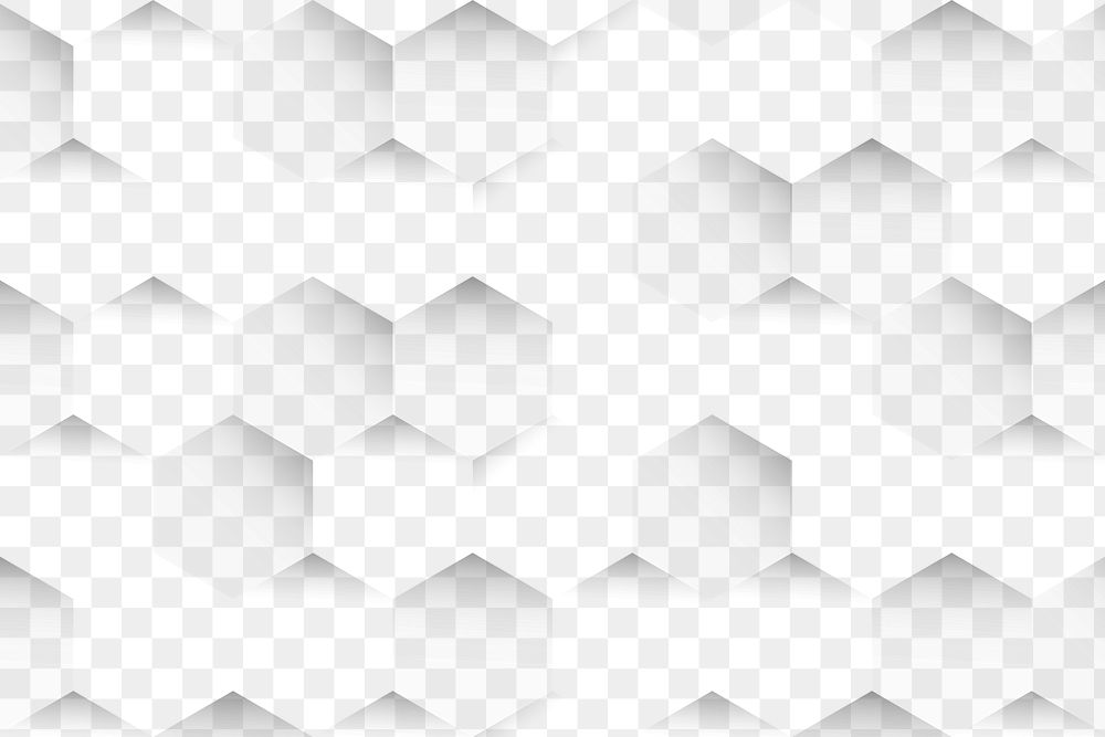 Gray hexagon patterned background