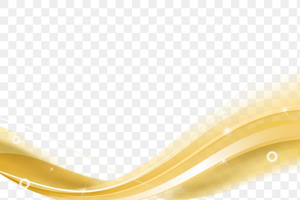 Gold curve frame template design element
