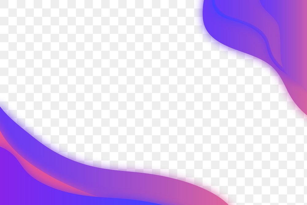 Neon purple curve frame template design element