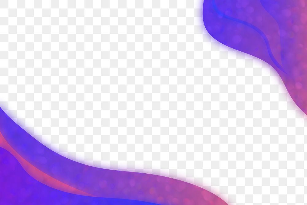 Neon purple curve frame template design element