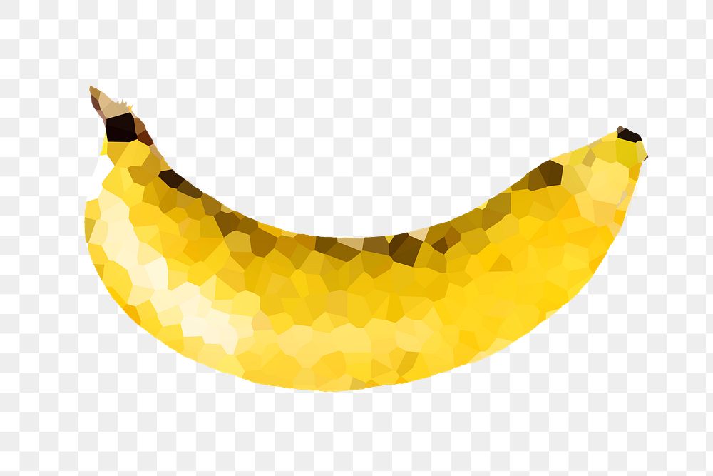 Ripe banana crystallized style overlay