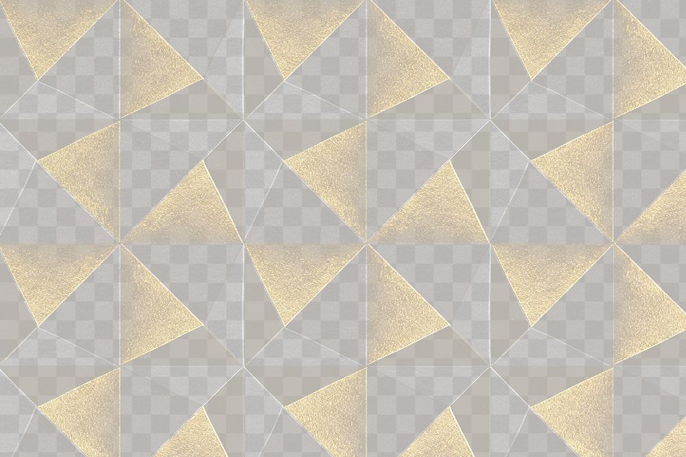 3D silver and gold paper craft pentahedron patterned background design element