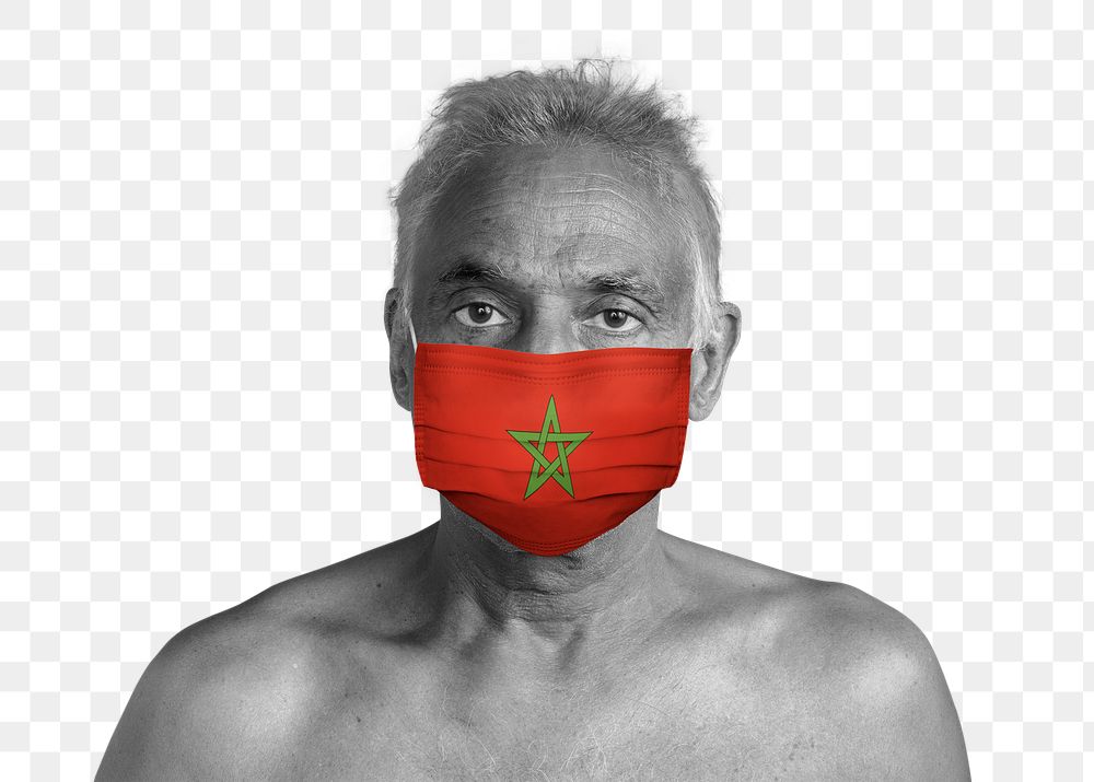 Moroccan wearing a face mask during coronavirus pandemic