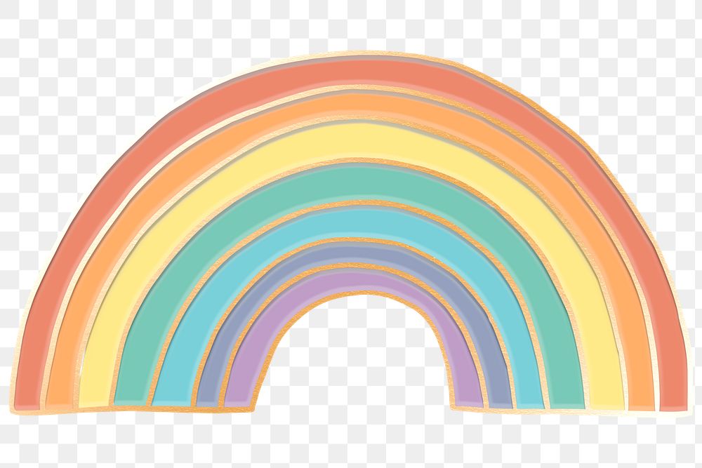 Cute colorful rainbow design element