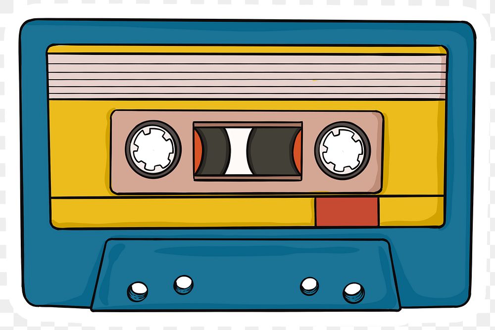 Png classic casette tape png sticker
