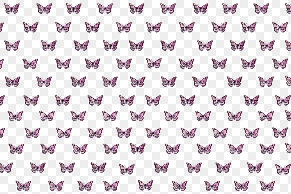 Pink holographic Monarch butterfly patterned background design element