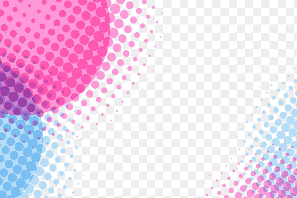 Pink and blue round patterned background