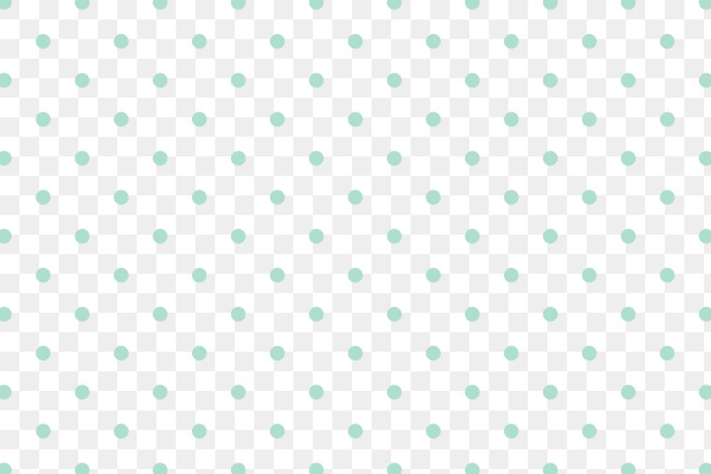 Mint green polka dots pattern design element