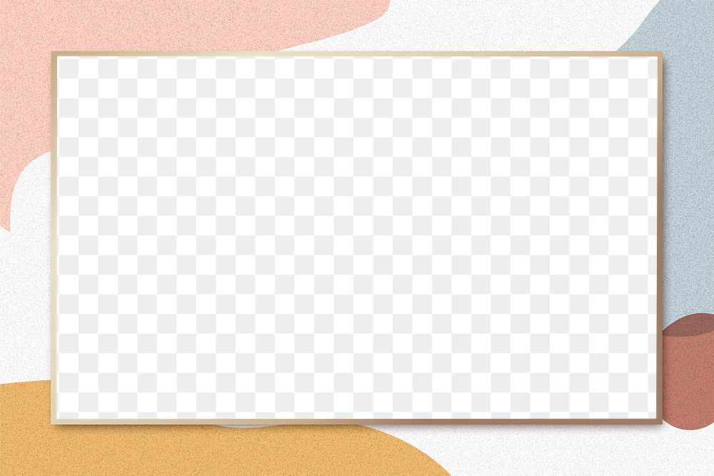 Abstract colors PNG frame border design