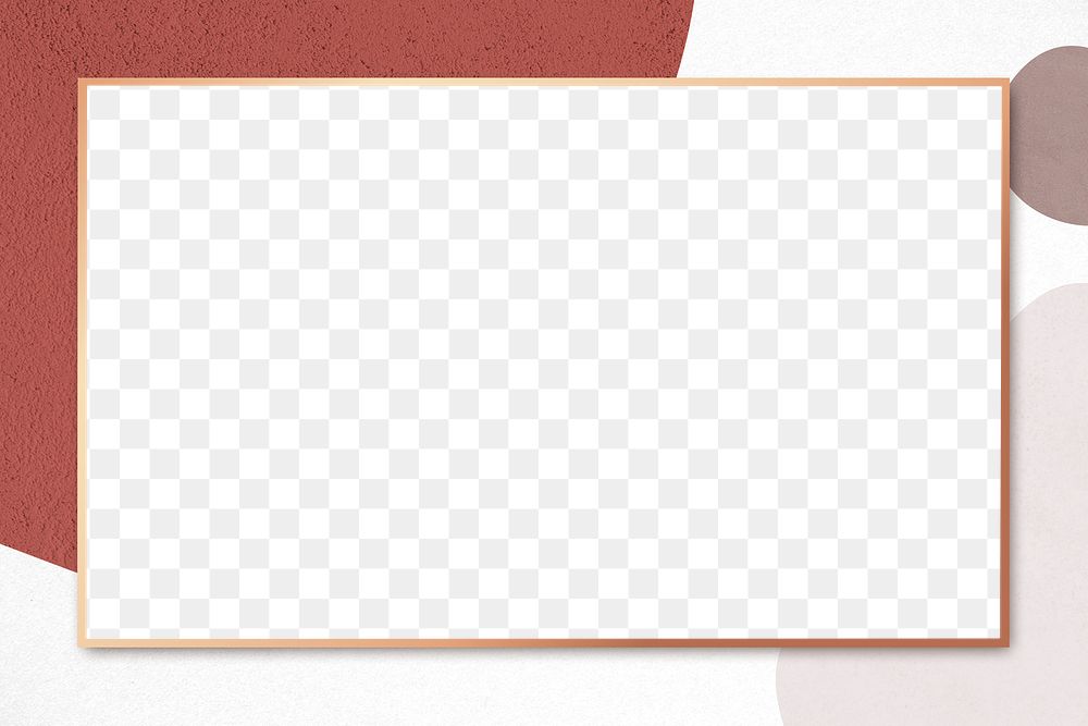 Abstract colors PNG frame border design