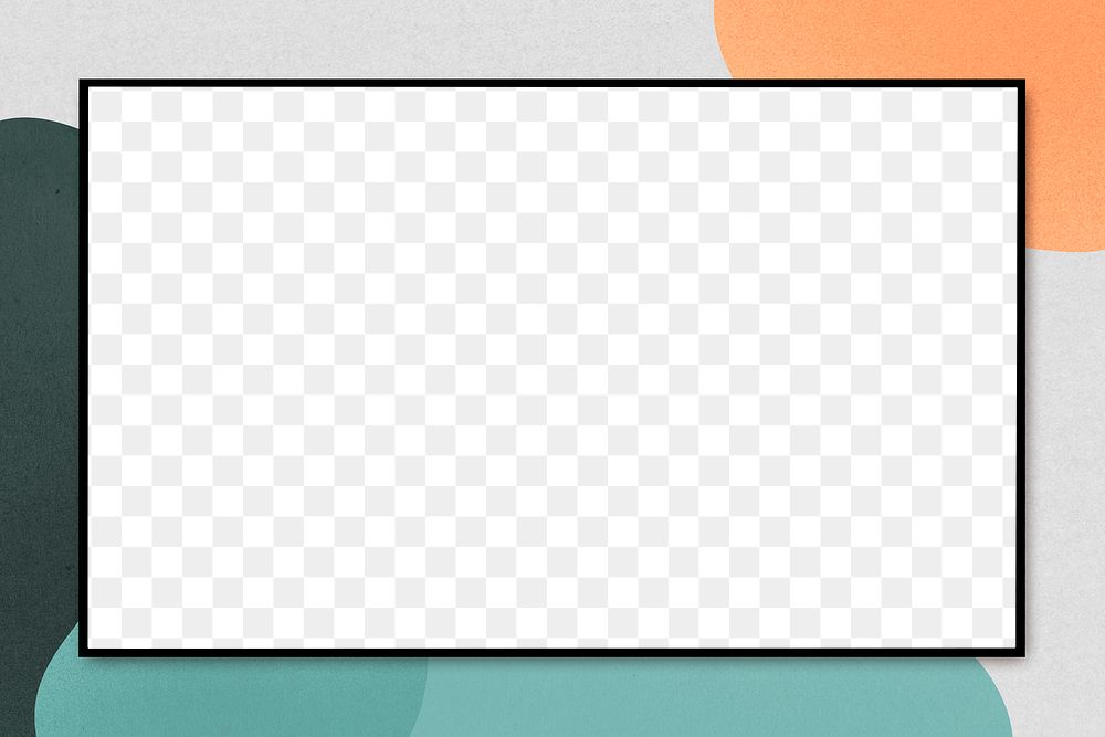 Abstract colors PNG frame border design